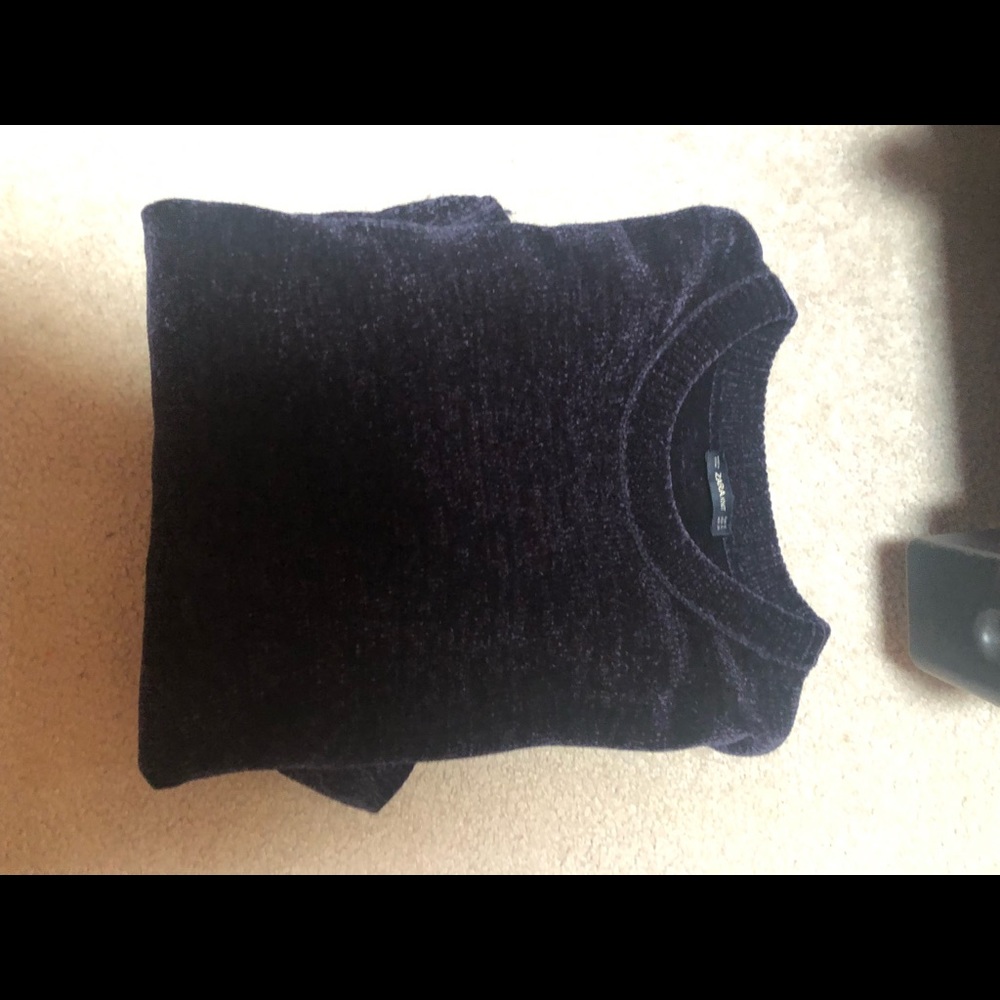 Zara knit navy sweater-Size S